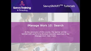 iManage Boolean Search [upl. by Nifares]