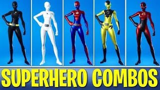 top 20 sweatiest superhero skin combos in Fortnite chapter 5 season 2 [upl. by Casey156]