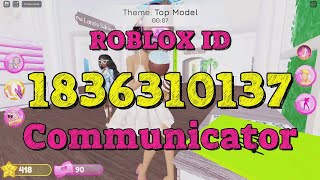 COMMUNICATOR Roblox Song Codes [upl. by Sarena]