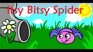 The Itsy Bitsy Spider Song  Kids Learning Videos [upl. by Hawkins]