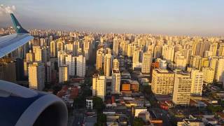 Beautiful landing at Sao paulo  Congonhas airport [upl. by Shaylynn886]