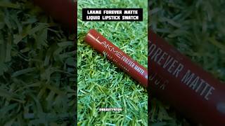 Lakme forever matte liquid lipstick💄 lipstick swatches shorts lakme lip shade for dusky skin girls [upl. by Koralie]