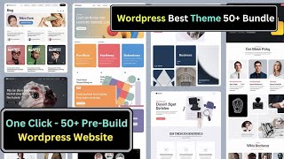 One Click 50 Pre Build Wordpress Website [upl. by Mickelson332]