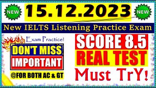 IELTS LISTENING PRACTICE TEST 2023 WITH ANSWERS  15122023 [upl. by Sylram712]