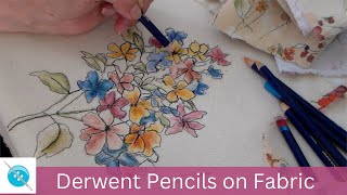 Using Derwent Pencils on Fabric Creating in Procreate [upl. by Anneis]