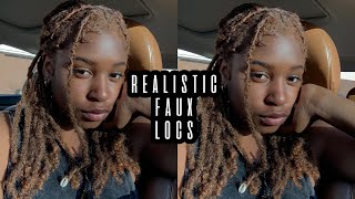 REALISTIC FAUX LOCS  LISA BONET TWO STAND TWISTS  THAI TRESSES METHOD 💎 vlog style [upl. by Hegarty]