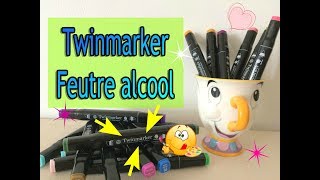 Twinmarker feutre alcool Top ou Flop  Astuces et conseils [upl. by Ynaiffit]