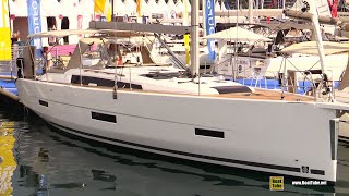 2022 Dufour 430 Sailing Yacht  Walkaround Tour  2021 Cannes Yachting Festival [upl. by Zertnom]