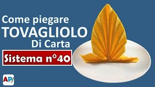 Come piegare tovagliolo di carta  Tovagliolo portaposate fai da te [upl. by Ekim]