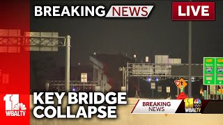 LIVE KEY BRIDGE COLLAPSE  wbaltvcom [upl. by Niala786]