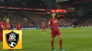 Fabinho fires Liverpool into early lead against Manchester City  Premier League  NBC Sports [upl. by Bat]