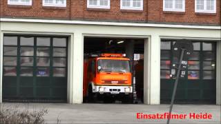 RESERVE HLF Feuerwehr Hamburg Berliner Tor F22 Wachausfahrt [upl. by Ycrem]