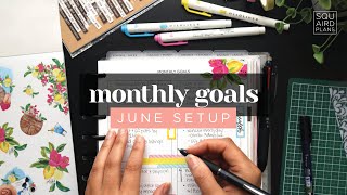 GOAL SETTING 2024  June Monthly Goals Setup for Productivity and Success [upl. by Aihsema]