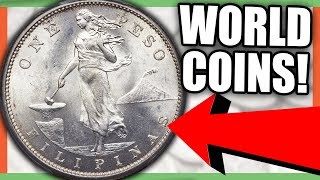 VALUABLE WORLD COINS  FOREIGN COINS THAT ARE WORTH MONEY [upl. by Martijn]