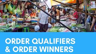 Order Qualifiers and Order Winners [upl. by Acinnad353]