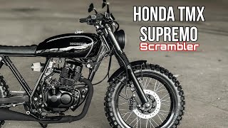 Honda TMX 150 Supremo Custom Scrambler by La Garahe Motorcycles [upl. by Adnuhsar]