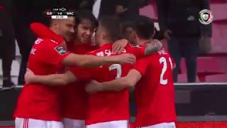 Goal  Golo Grimaldo Benfica 10 Nacional Liga 1819 21 [upl. by Tfat]