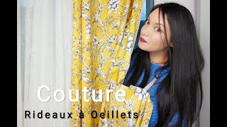 Comment coudre un rideau à oeillet  How to sew an eyelet curtain  كيفية خياطة ستائر [upl. by Schmeltzer110]