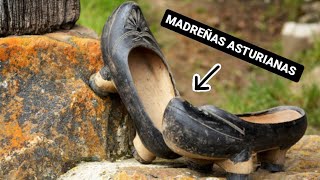 Zuecos de madera  MADREÑAS calzado típico  ✅🏞️ [upl. by Vedi]