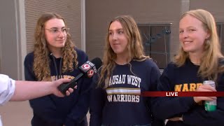 Wausau West Live Interviews First Day Students 2 [upl. by Brand]