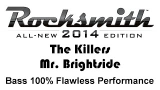 The Killers quotMr Brightsidequot Rocksmith 2014 bass 100 finger [upl. by Gabriella]