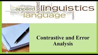 Error analysis and Contrastive analysis definition explanation in Urduhindivery easy concept [upl. by Yanal449]