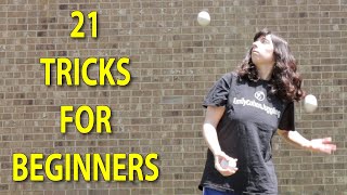 Easy 3Ball Juggling Tricks For Beginners with slow motion [upl. by Godfree]