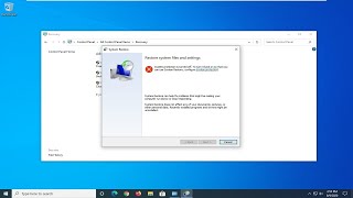 Fix System Restore Failed 0x81000204 Error Solved [upl. by Nylarak853]