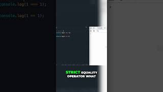 Master JavaScript Equality Operators  vs  Explained [upl. by Arrec870]