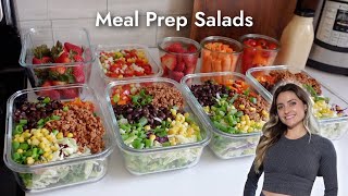 Meal Prep Salads That Will Last a Week How to Keep Salad Fresh Longer Nutritarian Plant Based [upl. by Desiree]