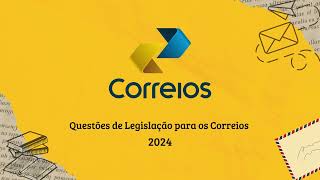 Questões do Estatuto Social dos Correios  2024 [upl. by Ain877]