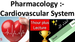 CVS PHARMACOLOGY in 130 hours🌹anginadiuretic heartattack hypertension arithmyia pharmacology [upl. by Chin]