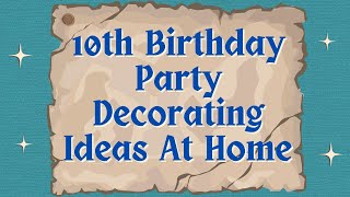 10th Birthday Decorating Ideas at homeRodeo Blue theme [upl. by Jsandye]