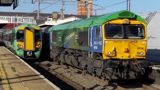 HS2 livery 66796 at Harrow and Wealdstone [upl. by Sregor]