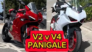 Ducati Panigale V2 vs Panigale V4  Road Test  First Impressions [upl. by Riedel]