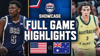 AUSTRALIA vs USA  USAB SHOWCASE  FULL GAME HIGHLIGHTS  July 15 2024 [upl. by Ahusoj]