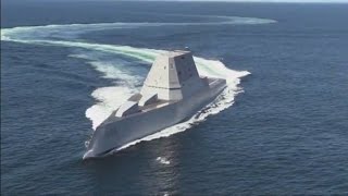 USS Zumwalt DDG1000 Time Lapse and Sea Trial [upl. by Smart147]