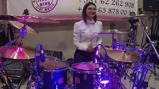 Miljana Bubanj GoPro cam Ocajne Domacice Bend Nesvil DRUMS GIRLS [upl. by Eilsehc208]