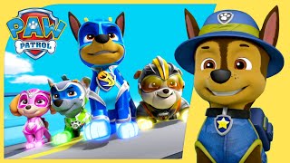 Over 1 Hour of Chase Mighty Rescues and more episodes  PAW Patrol  Cartoons for Kids Compilation [upl. by Ajidahk178]