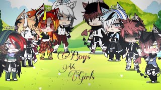 Girls vs boys singing battlegacha clubAlex Darkread description [upl. by Lrig]