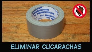 Eliminar Cucarachas con Cinta Adhesiva De locos pero FUNCIONA [upl. by Atibat]