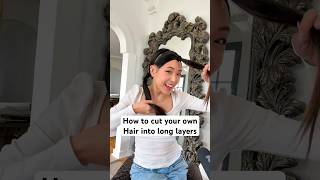 This DIY layered haircut was SO easy amp satisfying ✂️ [upl. by Illa]