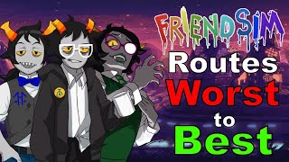 Hiveswap Friendsim Routes Worst to Best [upl. by Gerstein]