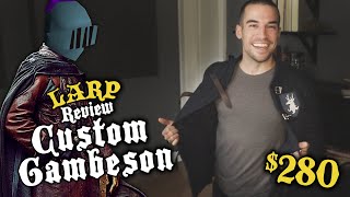 Steel Mastery Gambeson Armor  LARP Review [upl. by Ahsinat636]