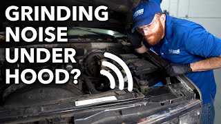 Grinding Noise From Under the Hood How to Check the AC Compressor [upl. by Clo861]