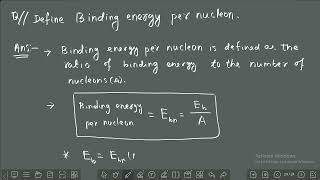 Binding energy per nucleon I Nuclei I CBSE [upl. by Audly]