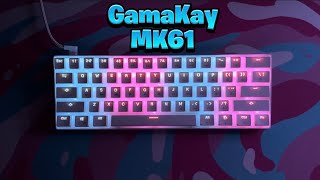 GamaKay MK61 Review Optical Yellow Switches  Fortnite ASMR [upl. by Sane]