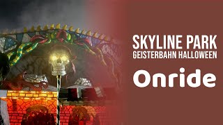 Skyline Park Geisterbahn Halloween 2020 NEU gestaltet  OnRide mit Detailaufnahmen [upl. by Staford704]