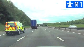 Driving in the UK  M1 Motorway Part 1 [upl. by Eikcid]