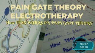 PAIN GATE THEORY  TENS WORKING  ELECTROTHERAPY [upl. by Ymot]